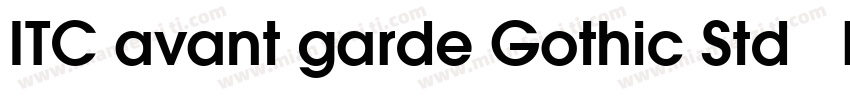 ITC avant garde Gothic Std   Demi字体转换